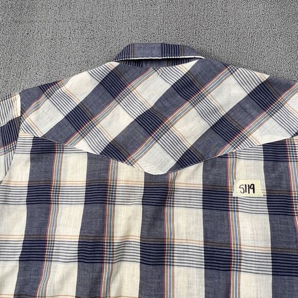 Vintage Chute 1 Shirt Adult Extra Large Plaid Pearl Snap Button Up Western Men's - Picture 15 of 15